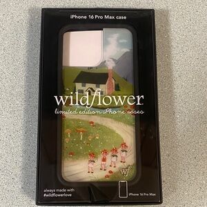 Wildflowers iPhone 16 Pro Max Case - Green and Red